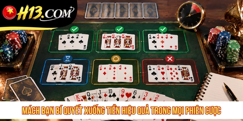 Mách bạn bí quyết xuống tiền hiệu quả trong mọi phiên cược
